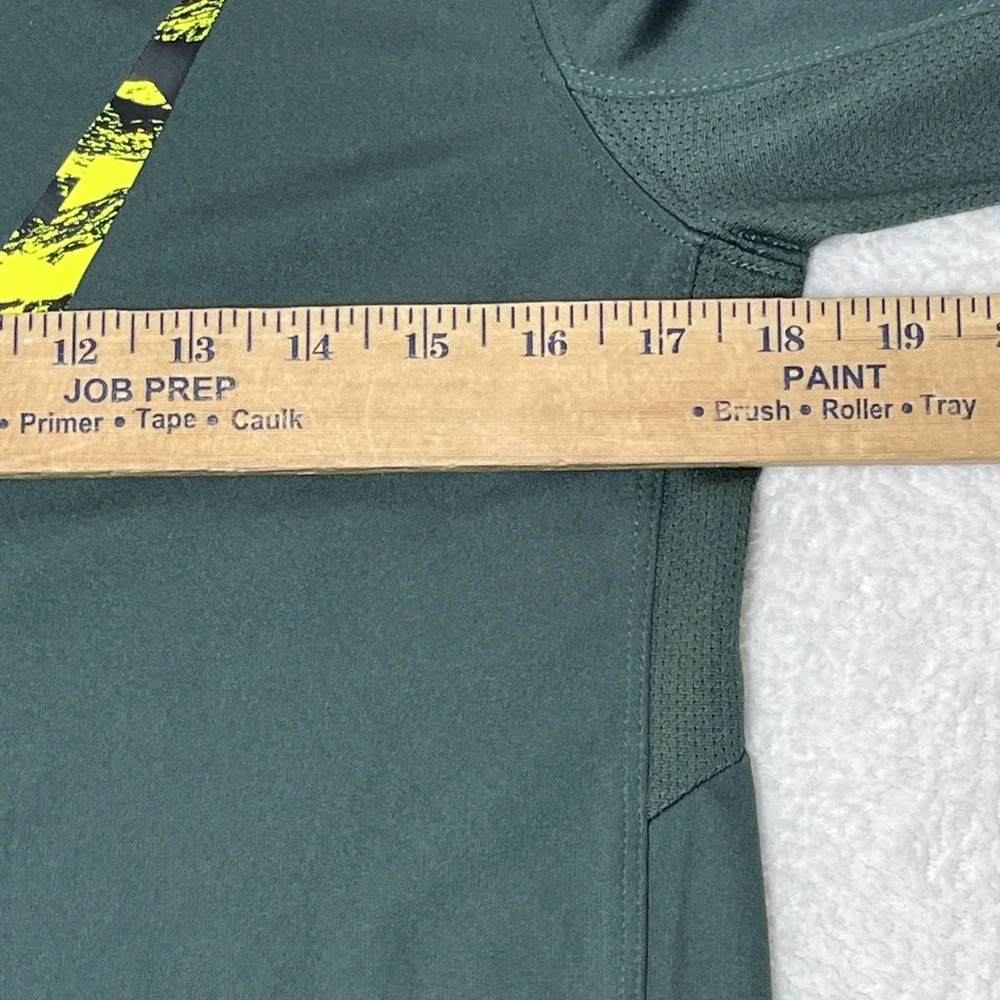Nike Dri-Fit Womens Big Swoosh Pullover Hoodie Size‎ Large Green Lightweight Run